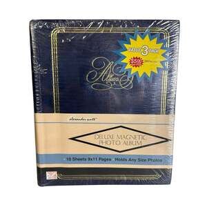 Alexander Scott Deluxe Magnetic Photo Album Value 3 Pack Vintage 1998 New Sealed